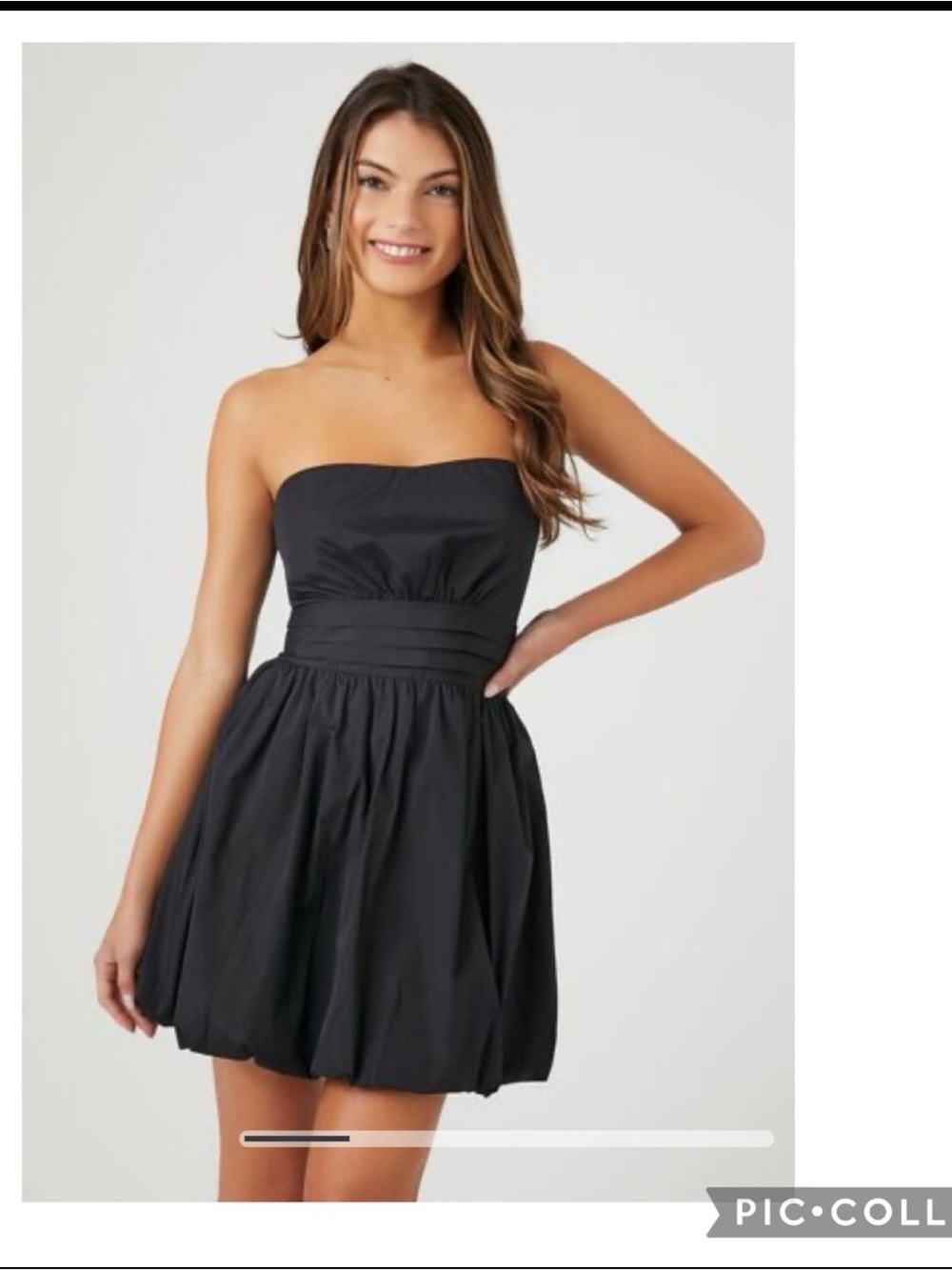 Women’s Strapless black mini dress size Large 
New with tags
